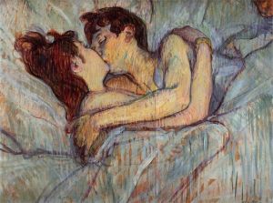 In Bed The Kiss (1892) - Henri de Toulouse-Lautrec