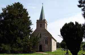 Iglesia de Steventon en la que Jane fue bautizada