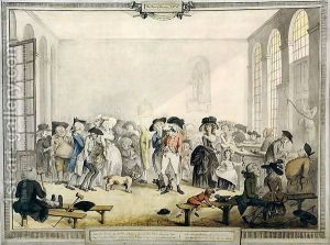 Humphry Repton:Taking the Waters at the Pump Room, Bath, 1784