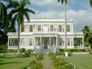 Una casa señorial de una plantación de Jamaica